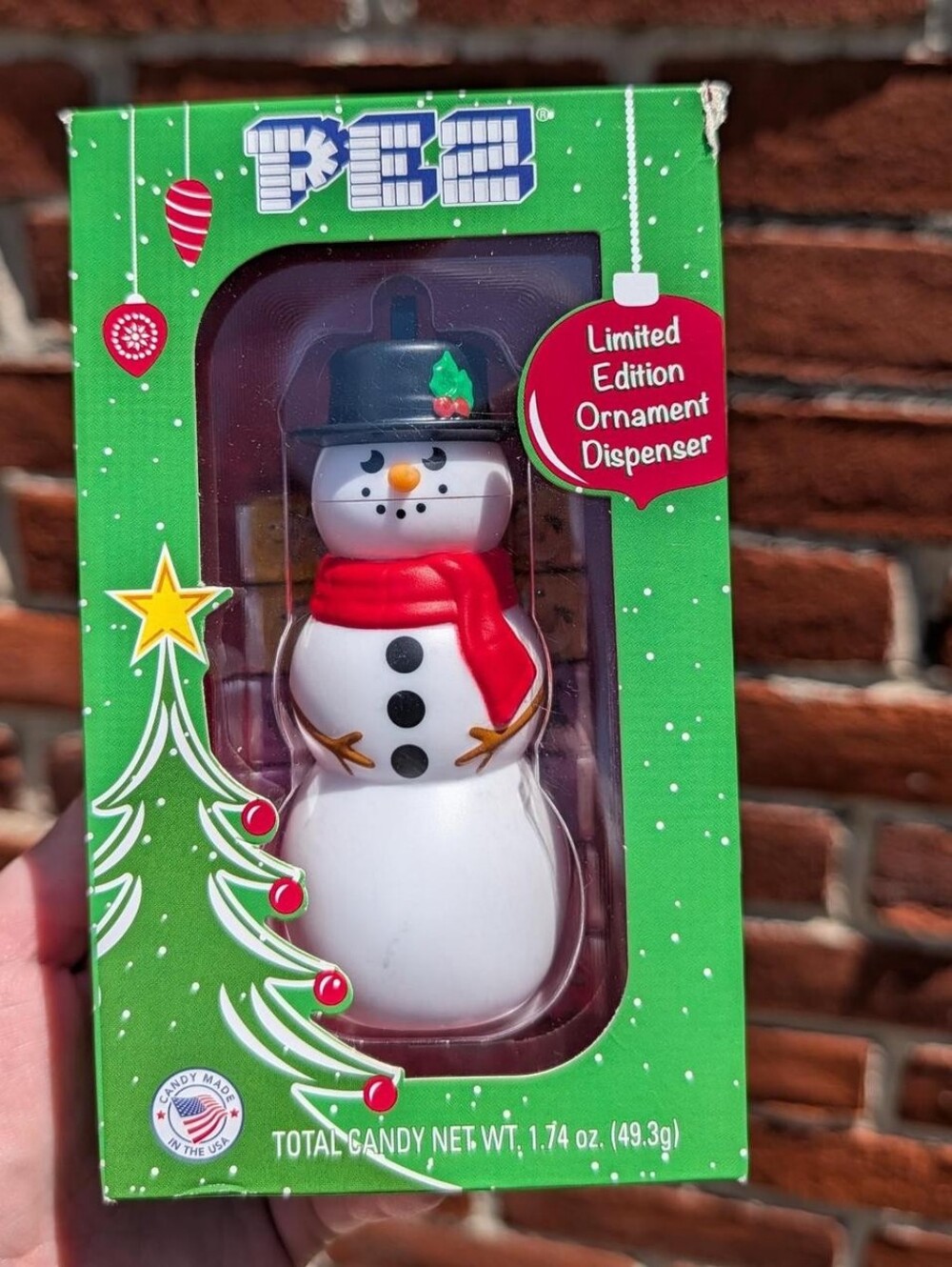 New in Box 2023 Snowman Limited Edition Ornament PEZ Dispenser